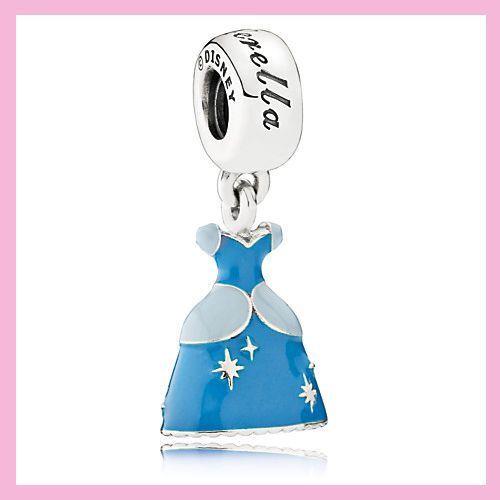 Disney Princess Cinderella Dress Pandora Charm Bracelet Bead