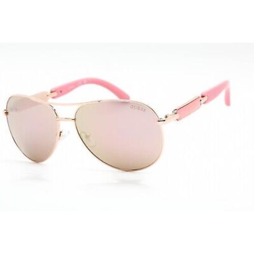 Guess GU7295-28G Shiny Rose Gold Sunglasses