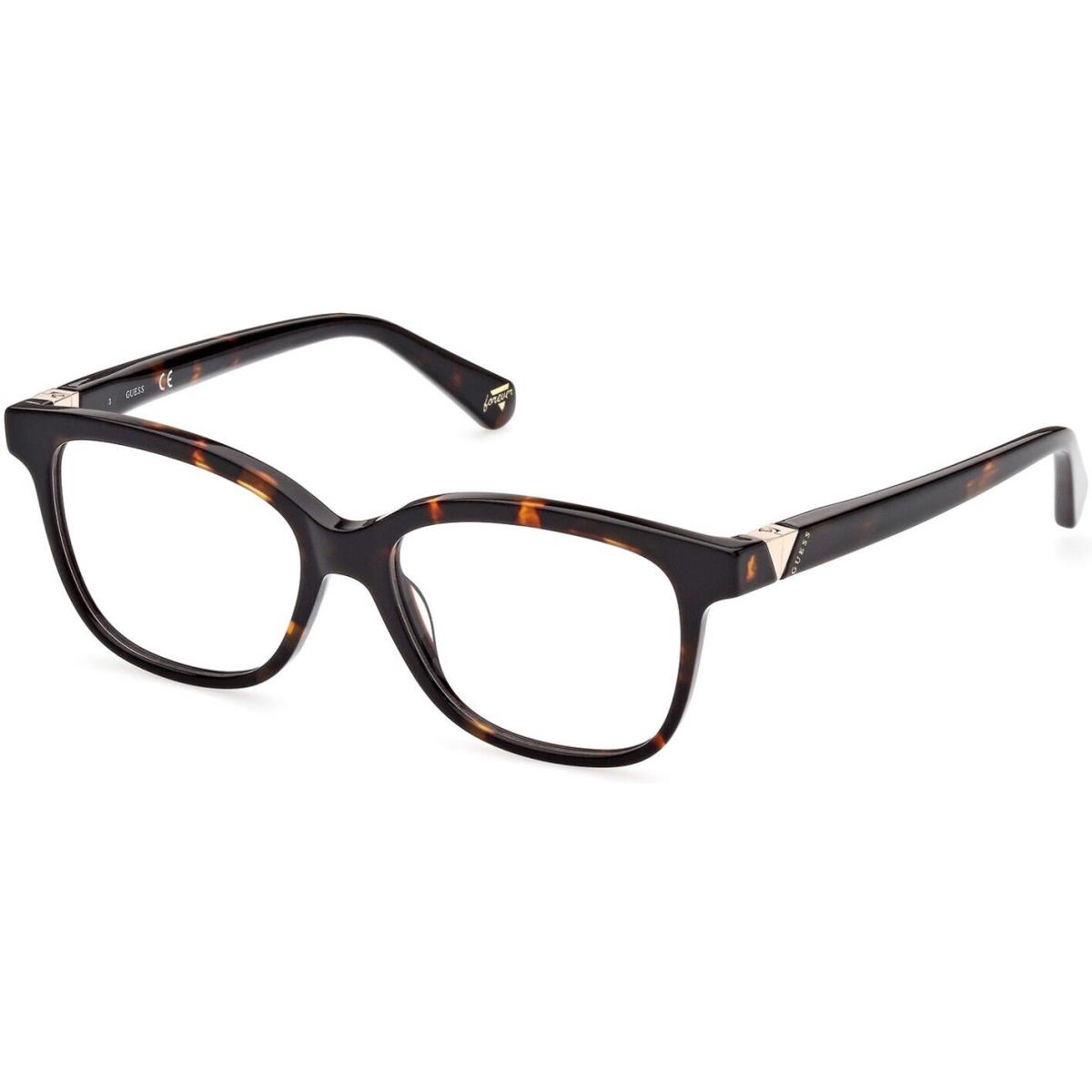 Guess GU5220 052 Shiny Tortoise Plastic Optical Eyeglasses Frame 53-15-140 GU RX