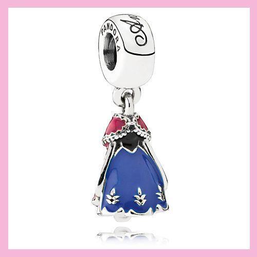 Disney Princess Frozen Anna Dress Pandora Charm Bracelet Bead