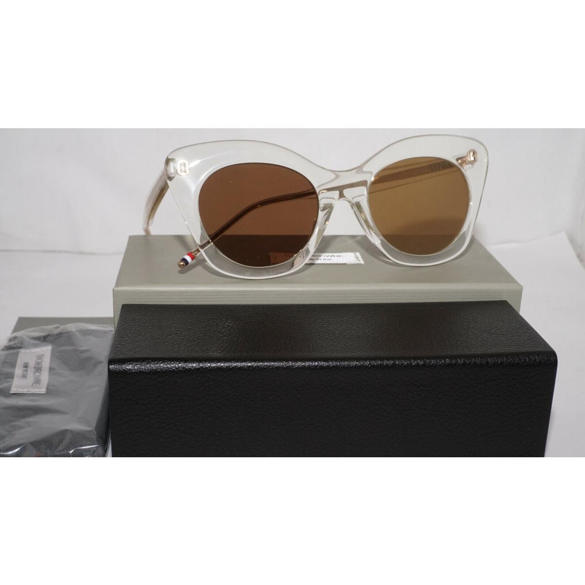 Dita Thom Browne Sunglasses Butterfly Crystal Clear Brown TB-508-C