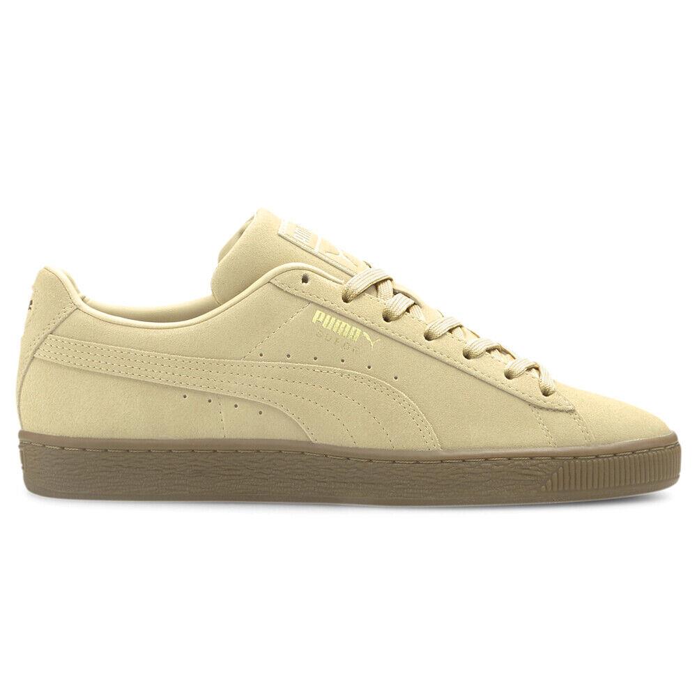 Puma Suede Gum Lace Up Mens Beige Sneakers Casual Shoes 38117402