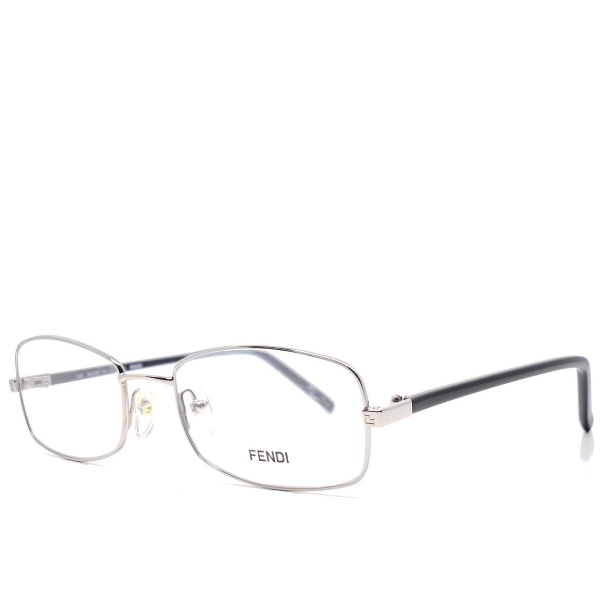 Fendi 864 028 Silver Black RX Eyeglasses 53-18-130