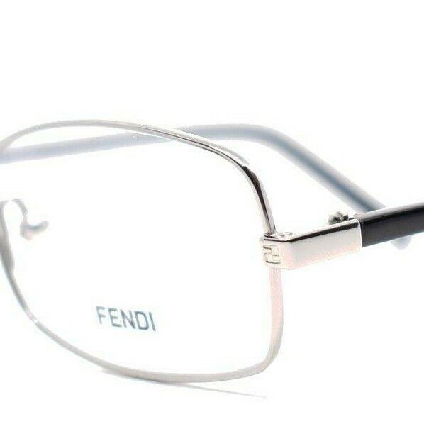 Fendi 864 028 Silver Black RX Eyeglasses 53-18-130