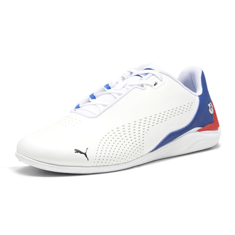 Puma Bmw Mms Drift Cat Decima Lace Up Mens White Sneakers Casual Shoes 30730406 - White