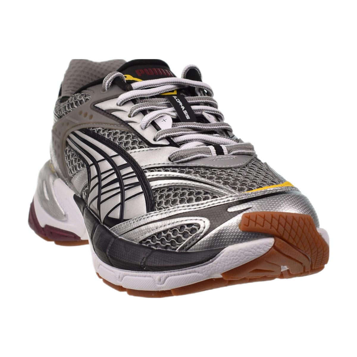 Puma Velophasis Phased Men`s Shoes Silver-yellow-burgundy 389365-05 - Silver-Yellow-Burgundy