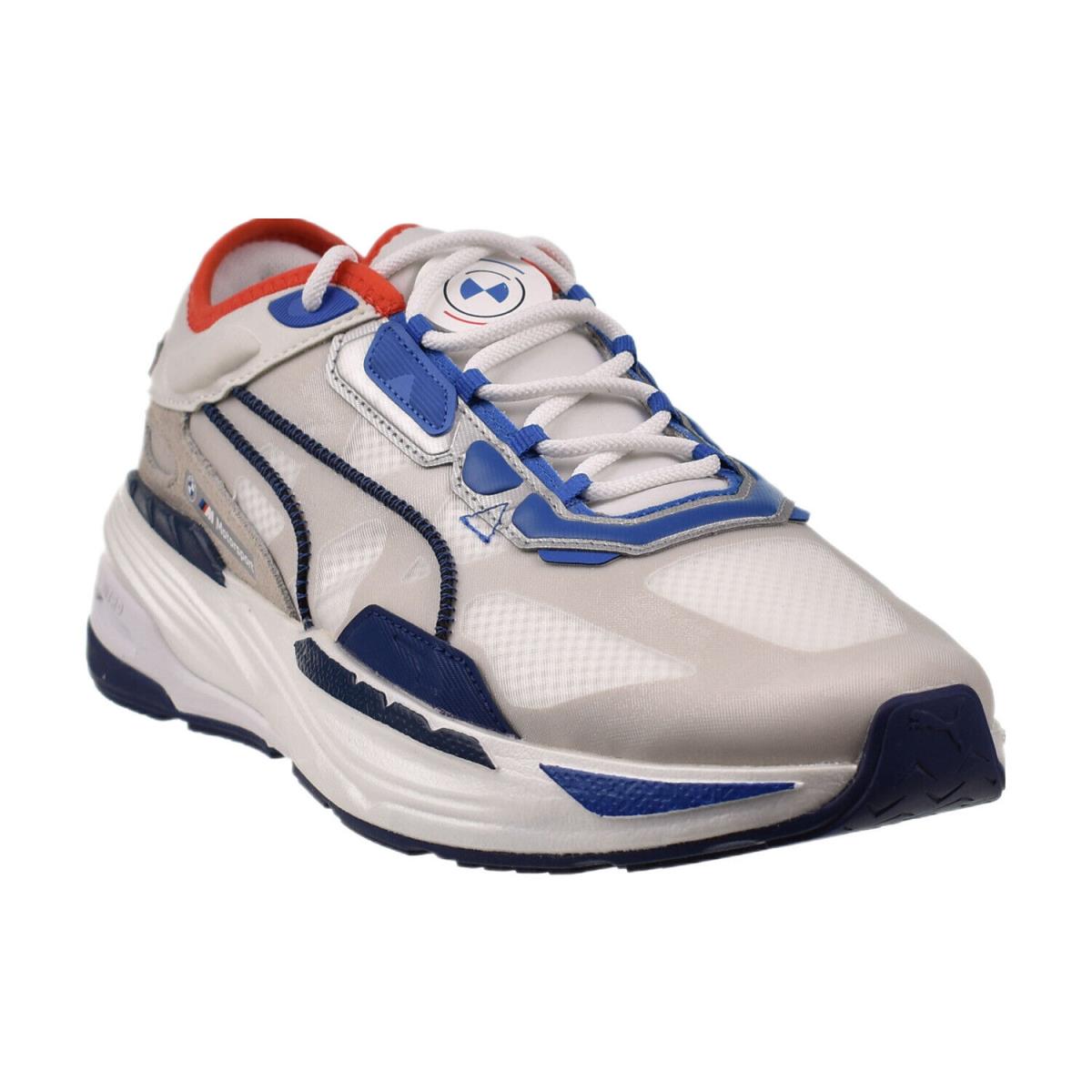 Puma Bmw Extent Nitro Assembly Men`s Shoes White-blue 307410-01 - White-Blue