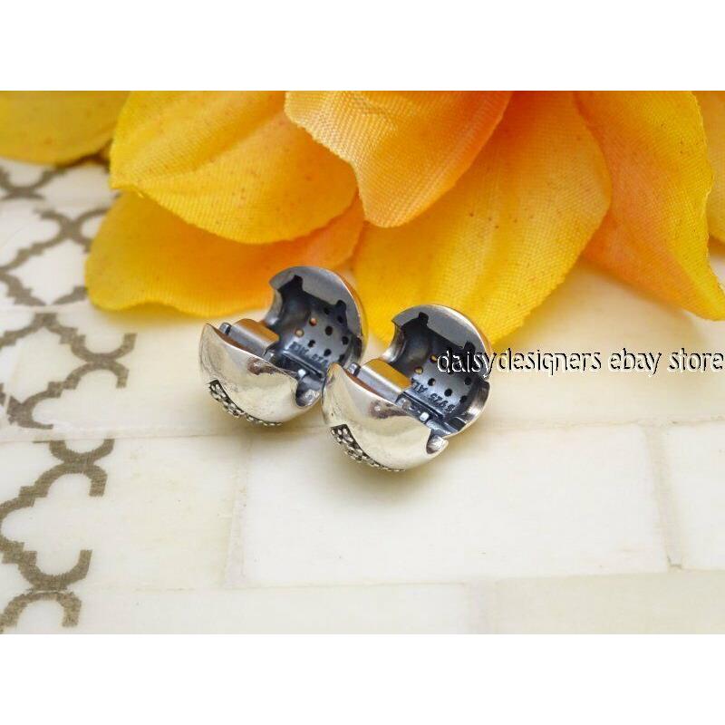 Pandora Hearts OF Winter Clip Pair 2 Charm 796388CZ Retired