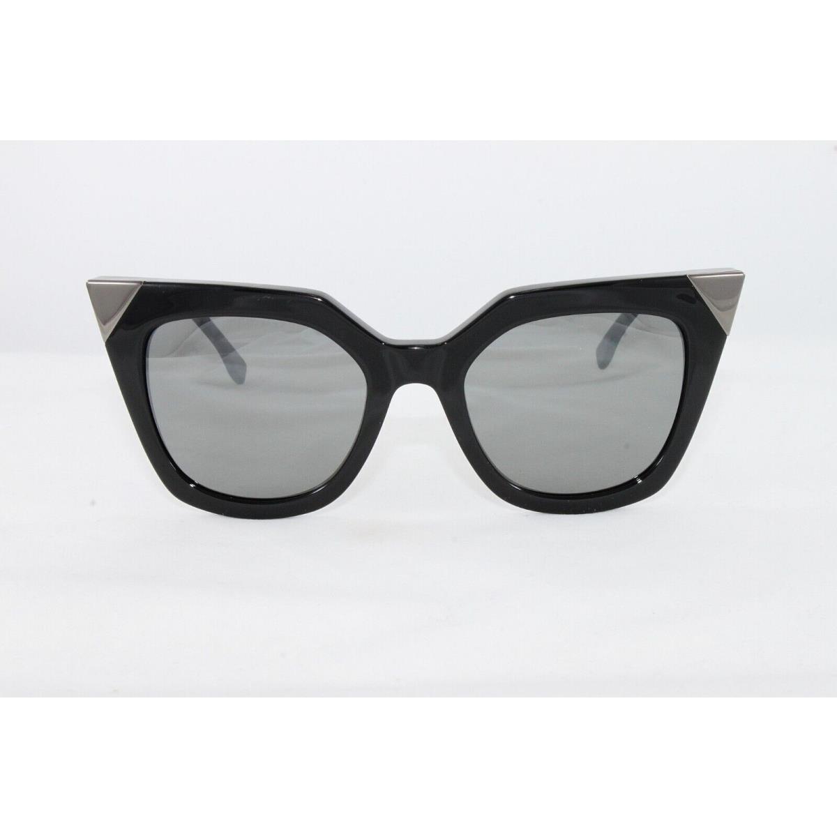 Fendi Sunglasses Women`s Cat Eye FF0060S Kkl Black Dark Ruthenium 52mm