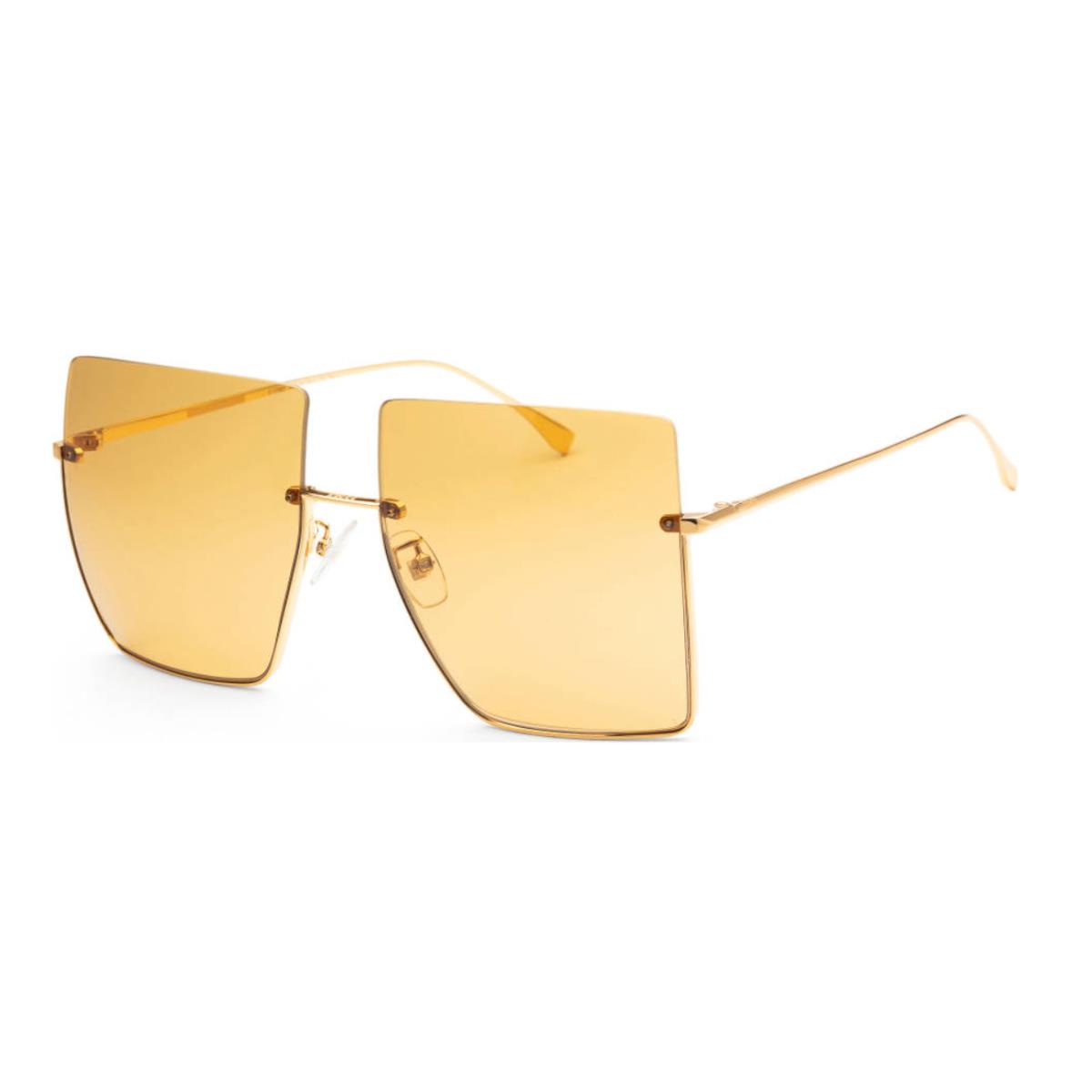 Fendi FF-0401-S-001 Women`s Gold / Brown Tinted Sunglasses