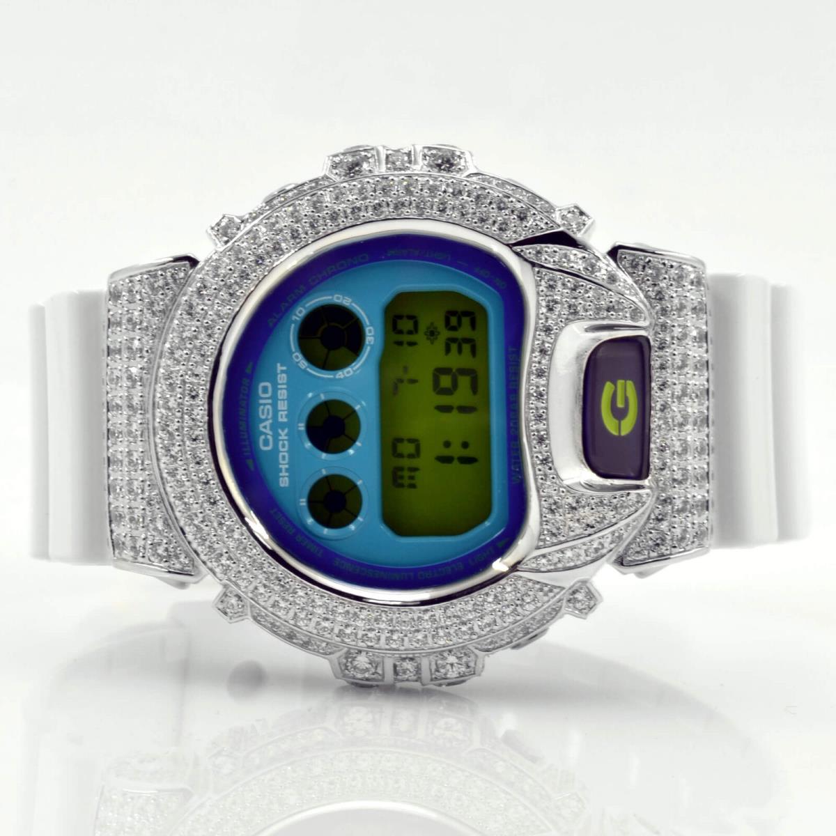 Casio DW6900CS G-shock Iced Out Modified Watch