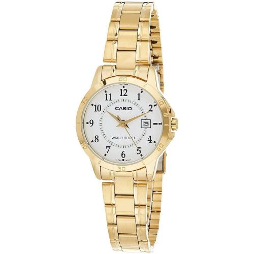 Casio Standard Analog Gold Tone Stainless Steel Ladies Watch LTP-V004G-7B