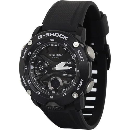 Casio G-shock Carbon Core Guard Analog-digital Black Resin Band Men`s Watch