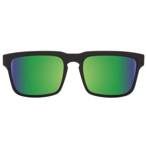 Spy Optic Helm Sunglasses - Matte Black / Happy Bronze Polar Green Spectra