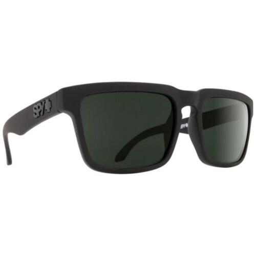 Spy Optic Helm Sunglasses - Soft Matte Black / Hd+ Gray Green Polar