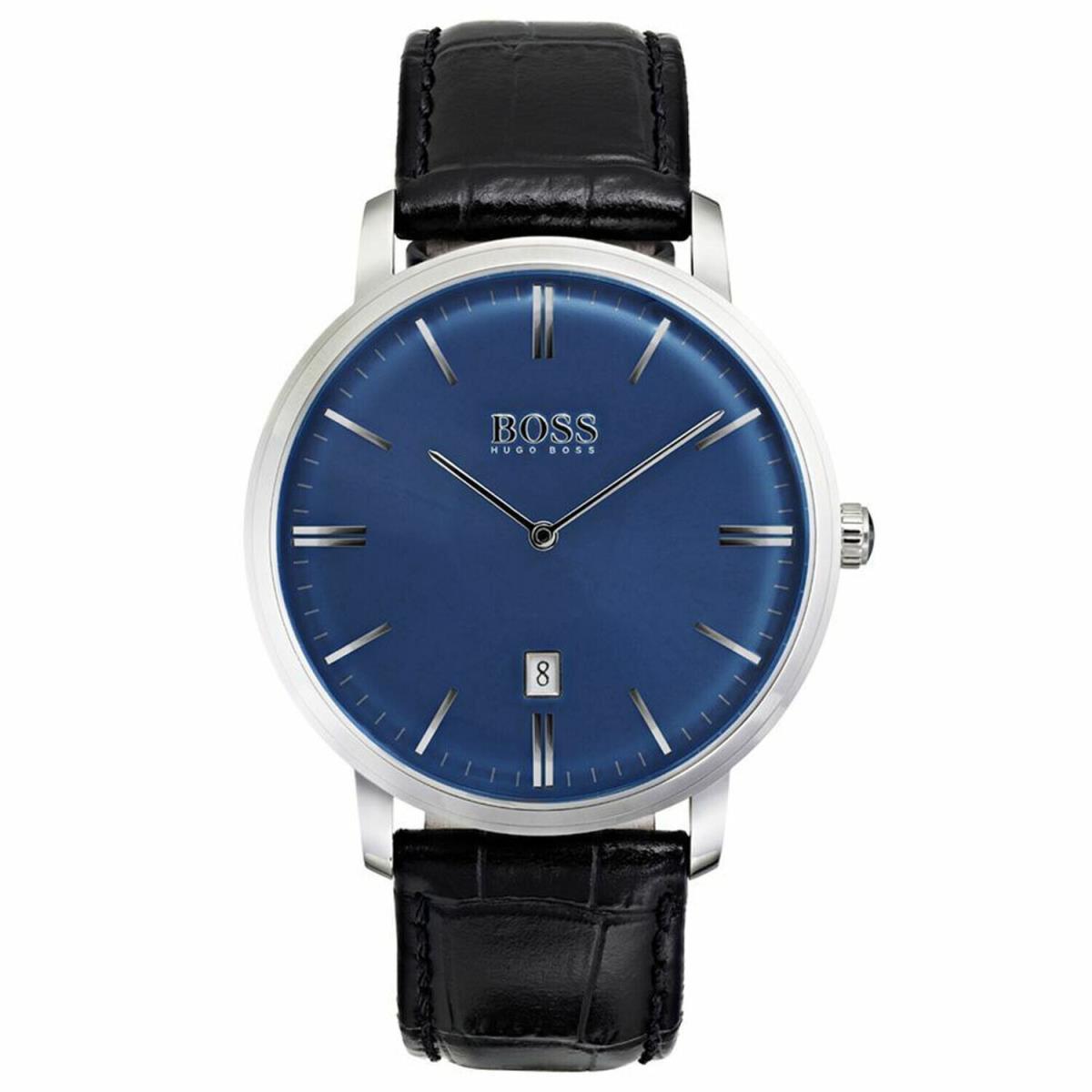 Hugo Boss Men`s Tradition Blue Dial Watch - 1513461