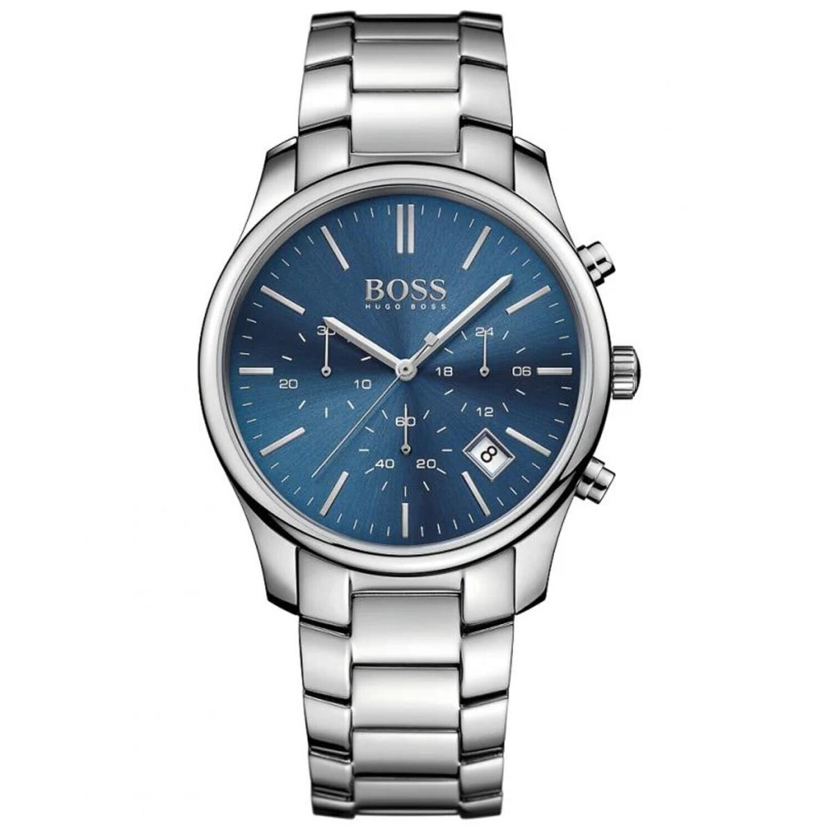 Hugo Boss Men`s Time One Commander Blue Dial Watch - 1513434