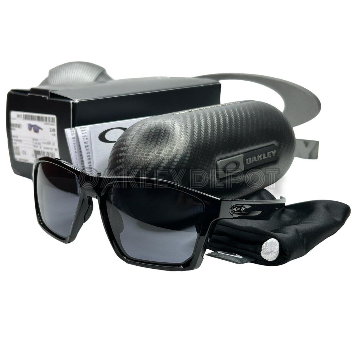 Oakley Targetline 009397 Polished Black/grey Sunglasses