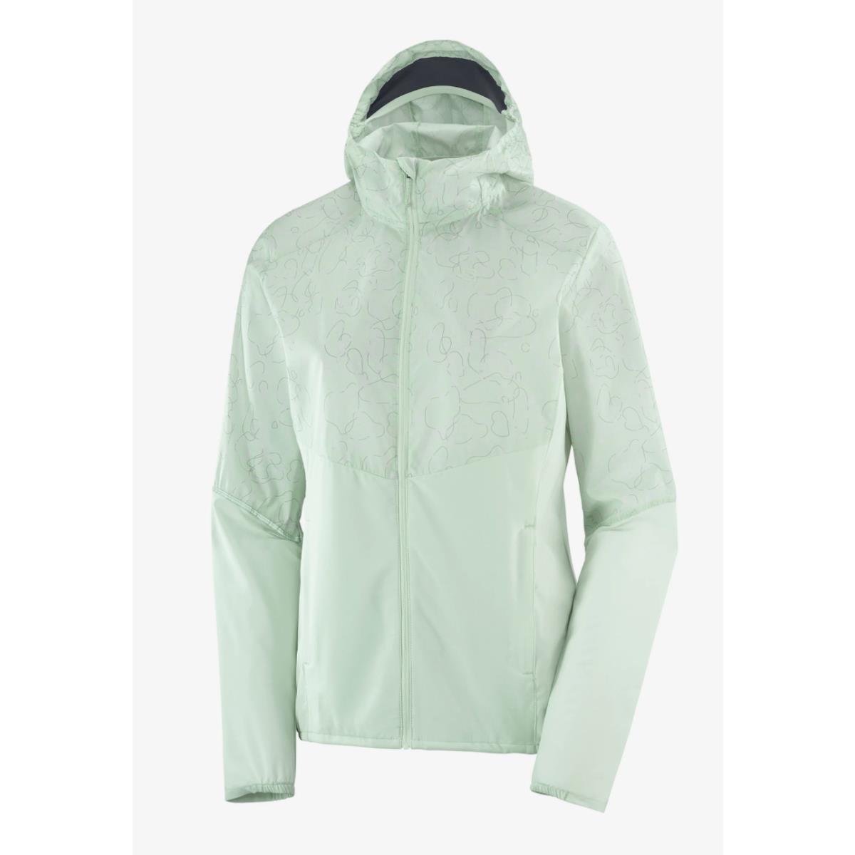 2021 Salomon Women`s Agile Full Zip Wind Hoodie - Medium