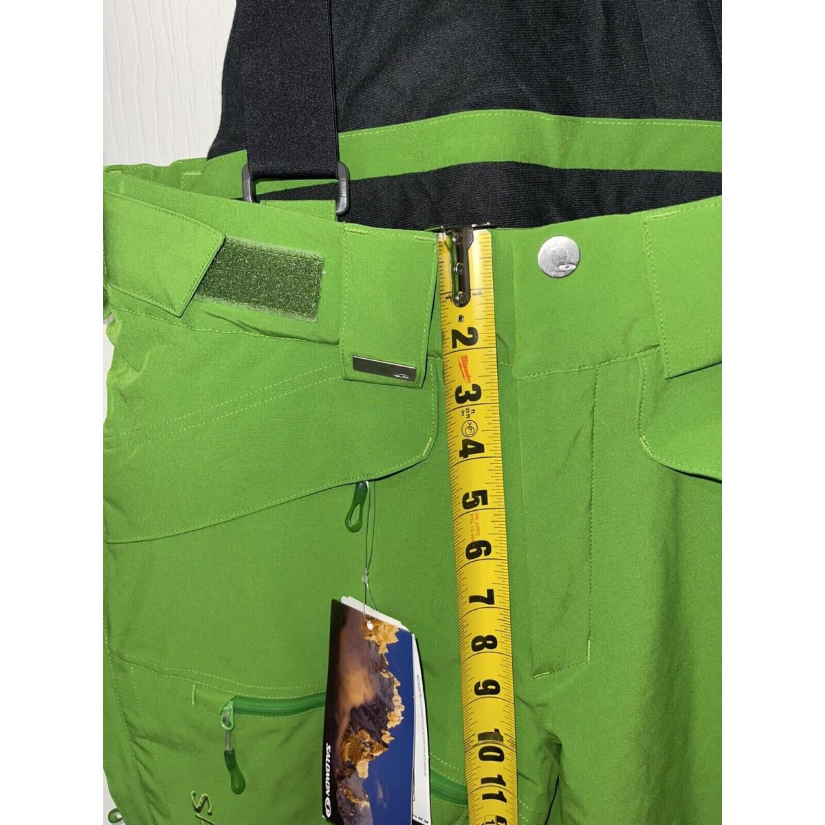 Salomon Chill Out Bib Pant Small Regular Men`s Ski Pants Winter Green