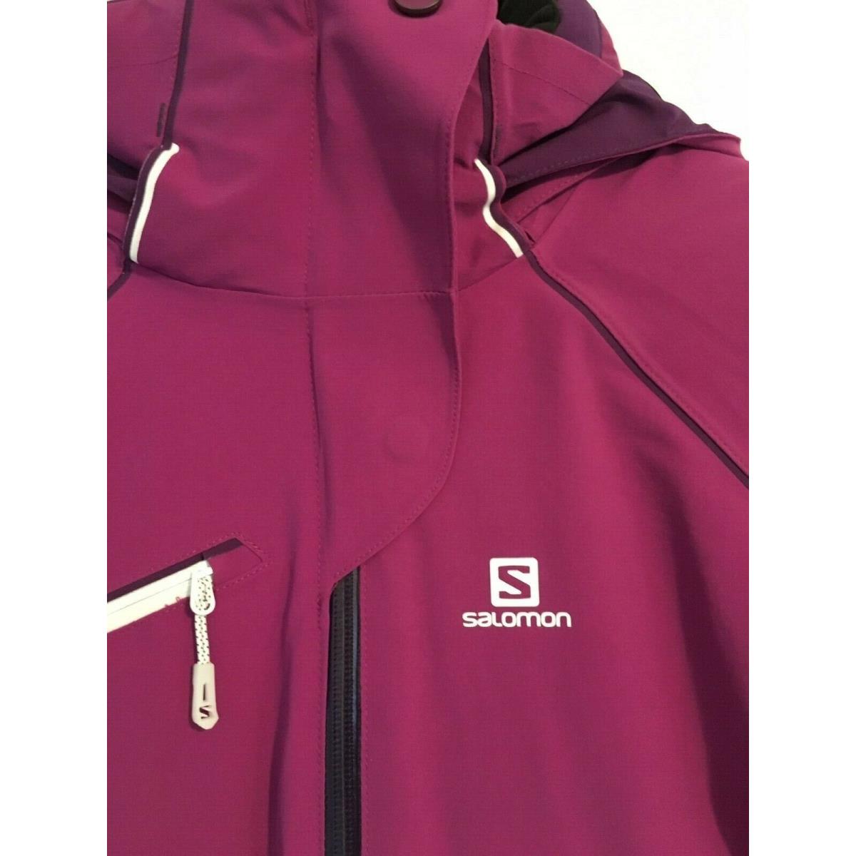 Salomon Speed Ski Jacket Purple XS Womens Insulated Winter Coat