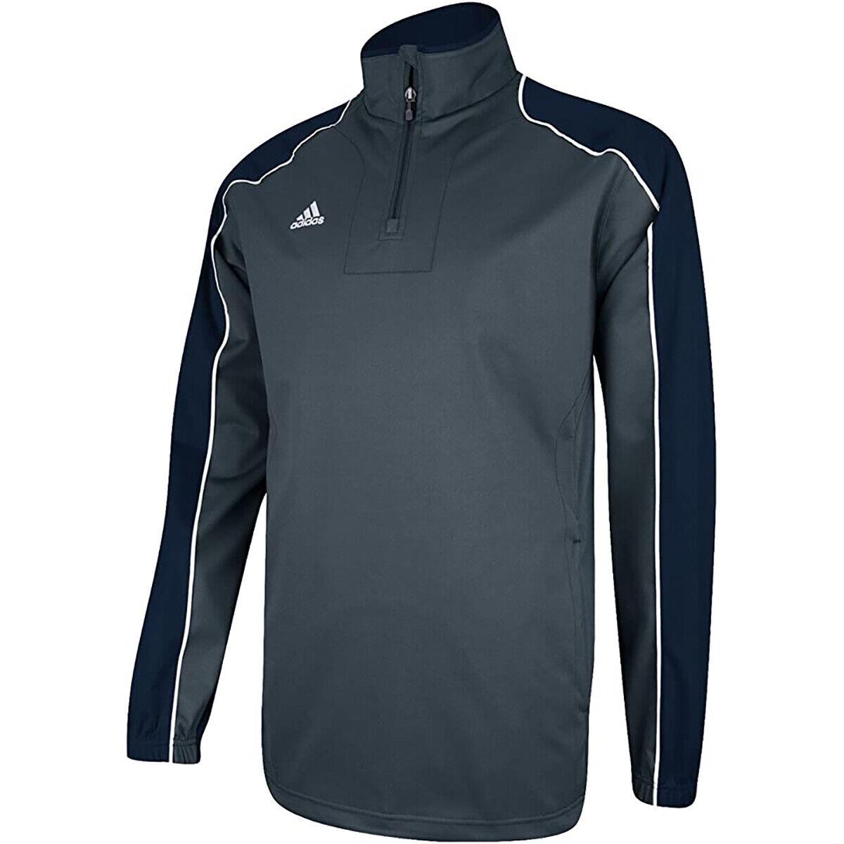 Adidas Men`s Game Day Long Sleeve Hot Jacket - Lead/navy
