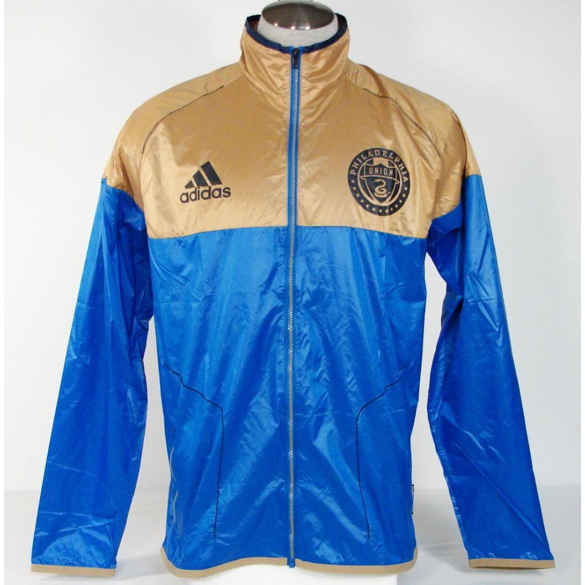 Adidas Mls Philadelphia Union Soccer Football Wind Jacket Packable Mens