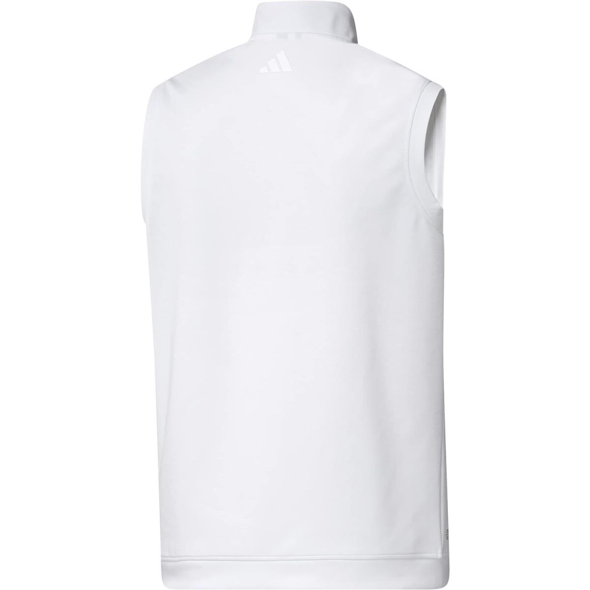 Adidas Men`s Elevated Quaterzip Pullover Vest White