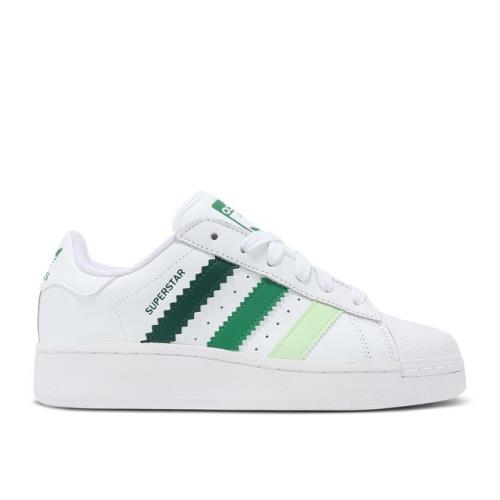 W Adidas Originals Superstar Xlg White Collegiate Green IF9121 Shoes Sneakers - White