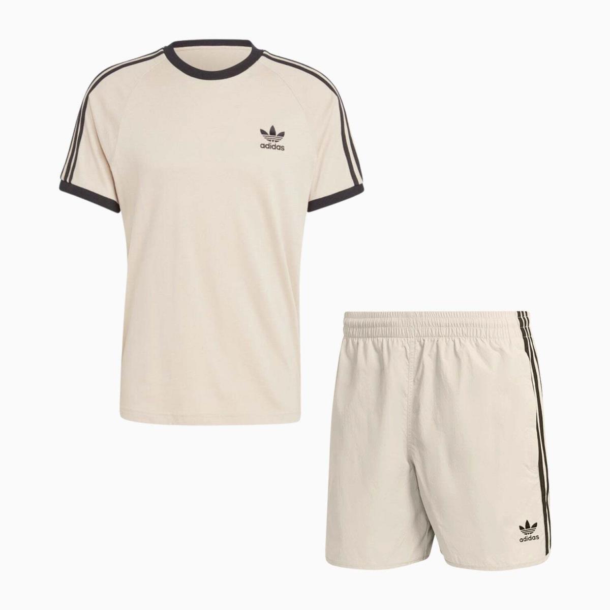 Adidas Men`s Adicolor Classics 3-Stripes Outfit Wonder Beige