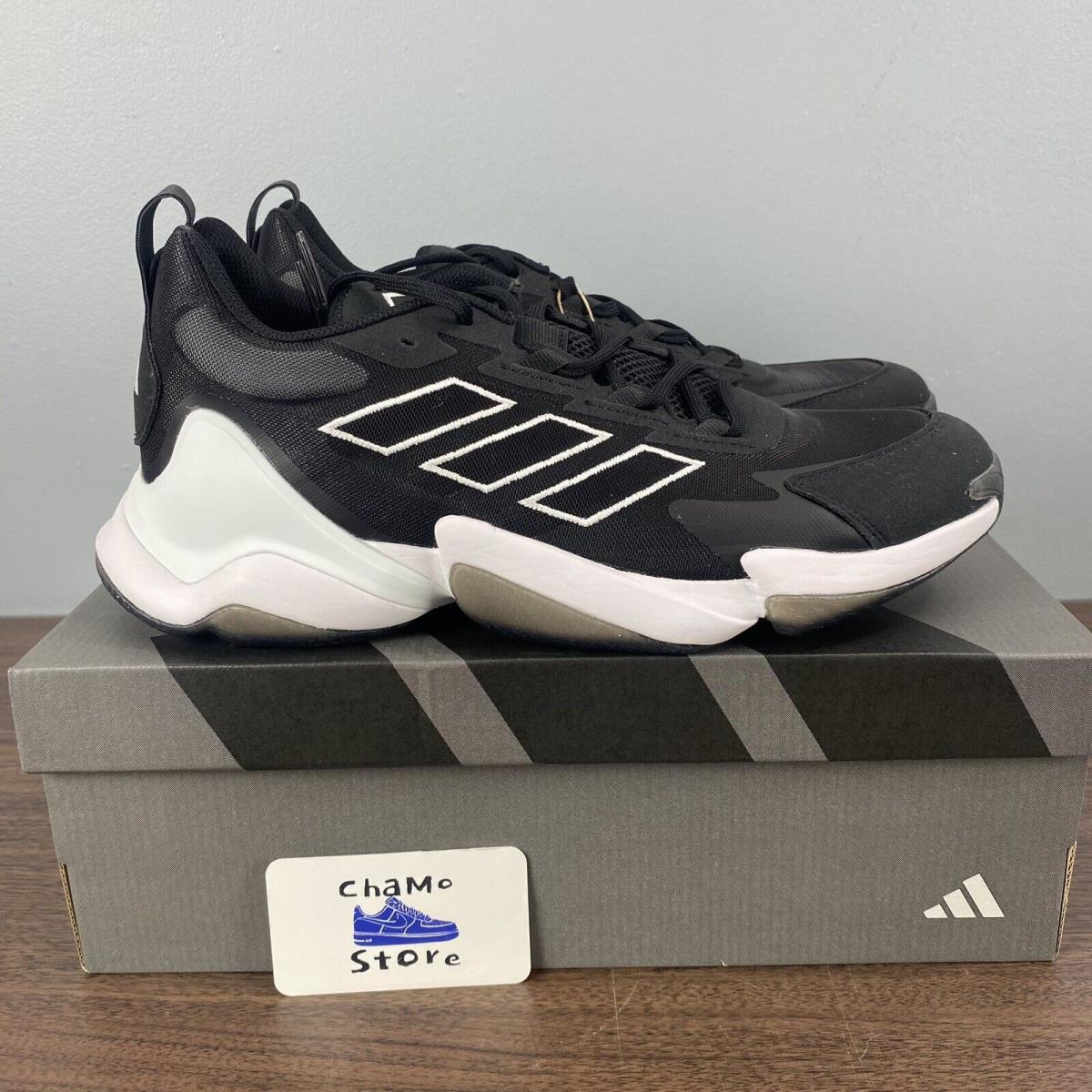 Adidas Impact Flx 2 II Turf Training Shoes Black White IE9379 Men`s Size 12 - Core Black/Cloud White-Core Black