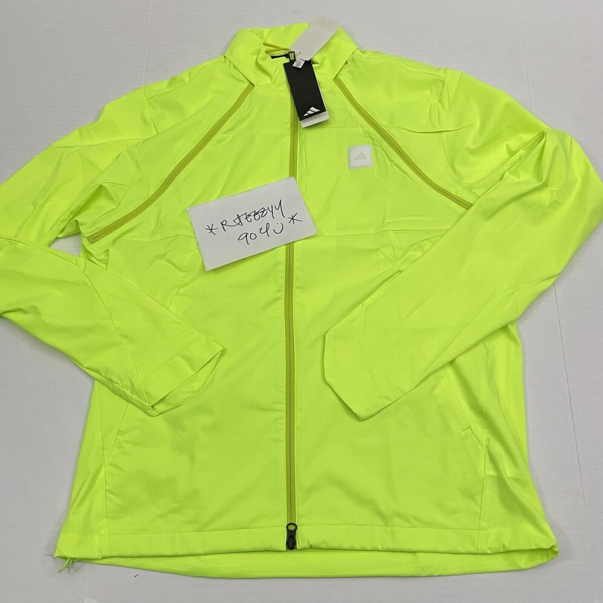 Mens Size L Adidas Adicross Transitional Convertible Jacket IB1976 Neon