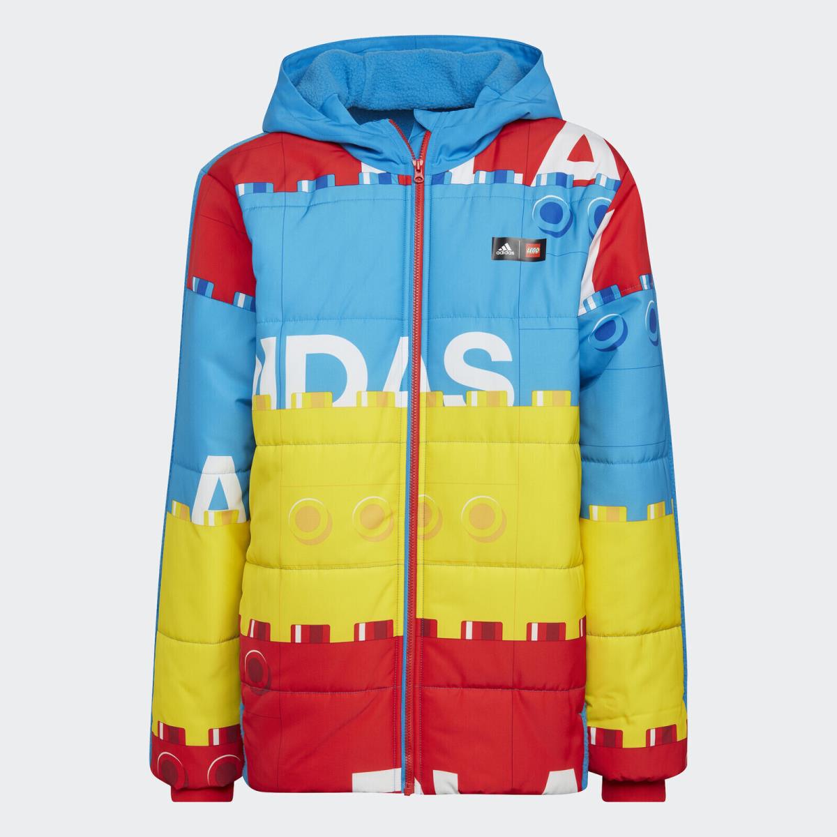 Kids Adidas x Lego U Lego W 2in1 Puffer Padded Jacket - Size XL HM2228