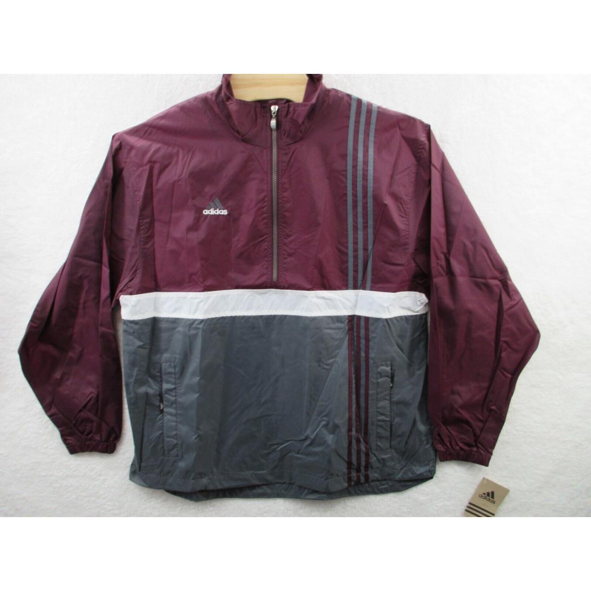 Vintage 90s Adidas 1/2 Zip Pullover Tracker HZ Jacket Windbreaker Men Large