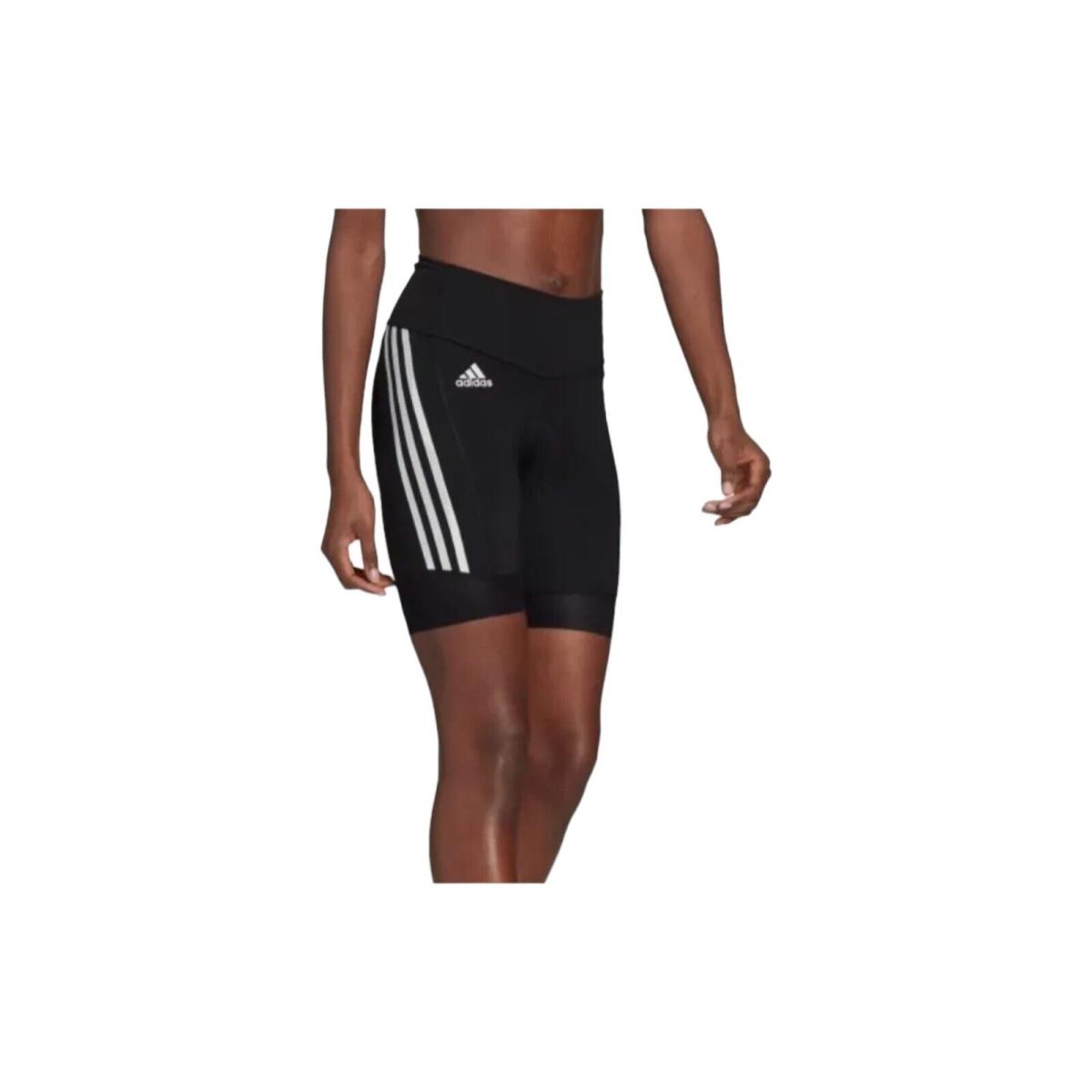 Adidas Women`s Padded Cycling Shorts Black / White Size Medium