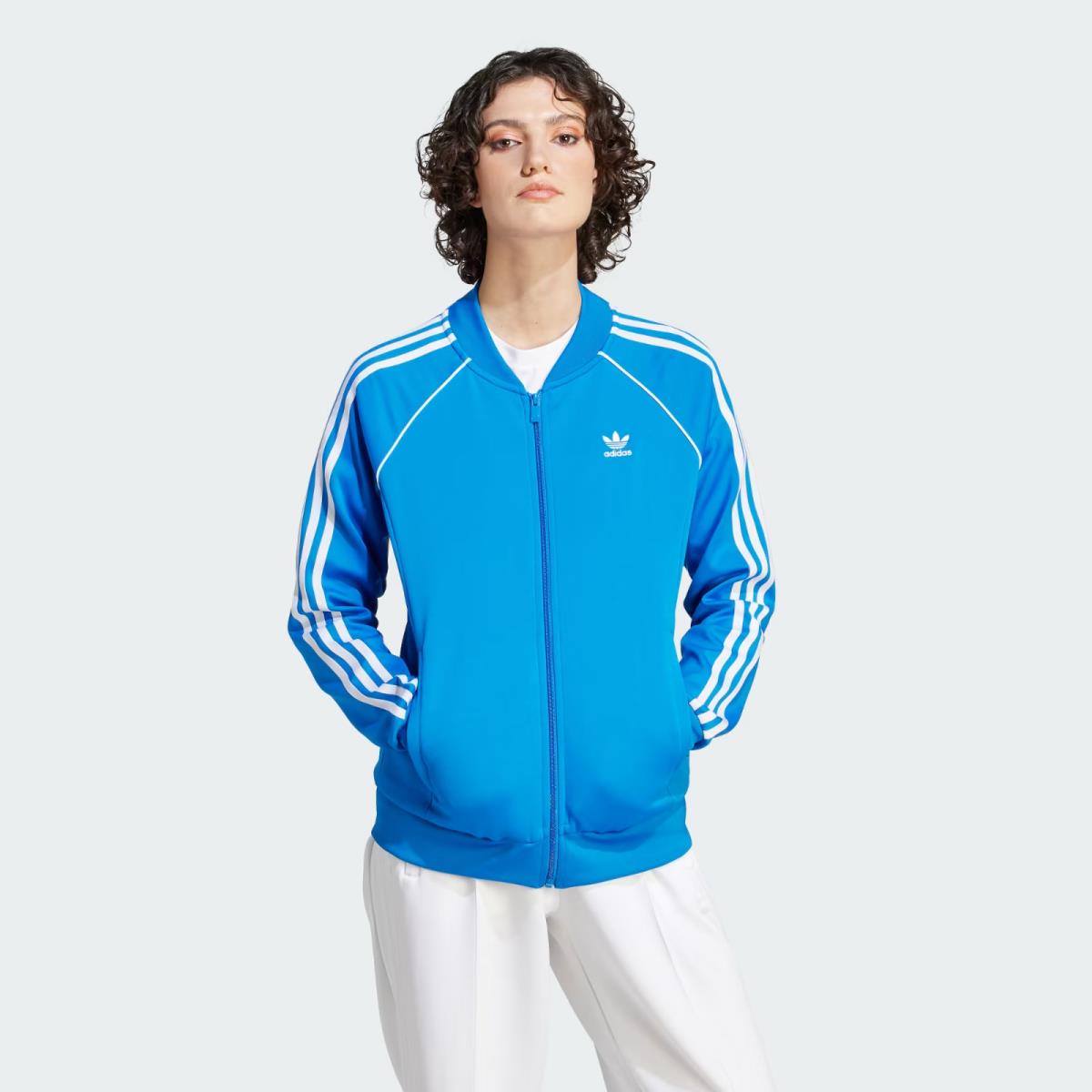 Adidas OG Originals Women`s Sst TT Track Jacket Blue Bird Size Small S IL3794