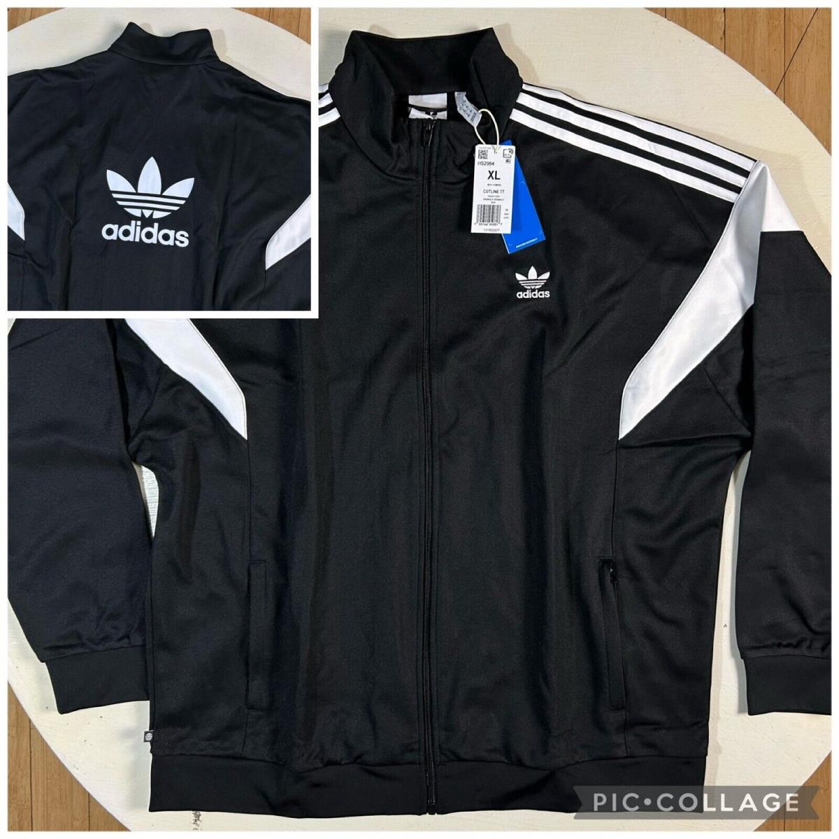 Black Adidas Originals Men s XL Beckenbauer FB Men`s TT Jacket Track HS2064