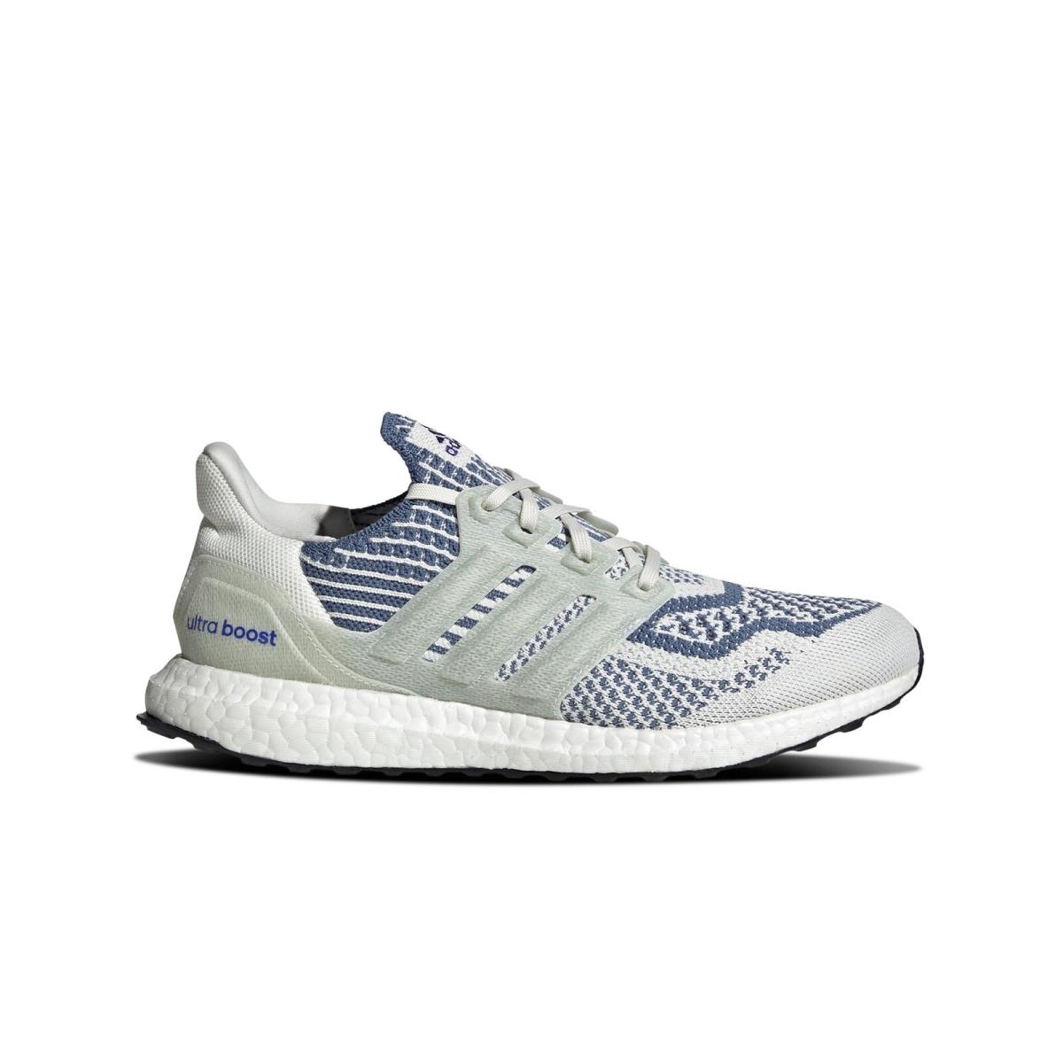 Adidas Men`s Ultraboost 6.0 Dna Non Dyed/crew Blue FV7829 Size 9.5 - Non Dyed/Non Dyed/Crew Blue