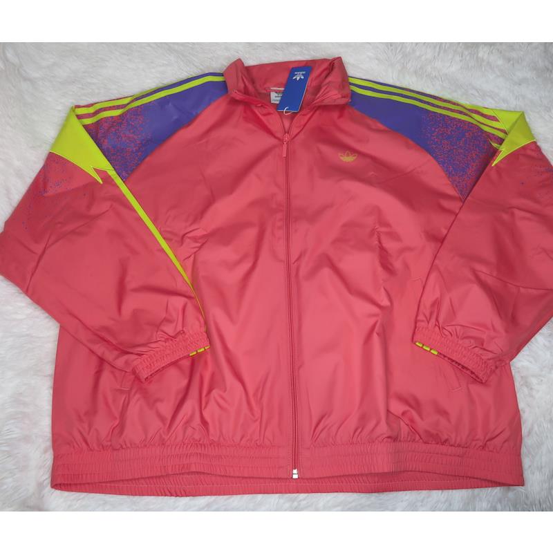 Adidas Women`s Fakten Track Jacket GT4543 Size 3X Rose / Yellow