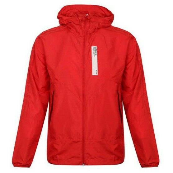 Adidas Mens Nmd Windbreaker Packable DH2284 Wind Resistant Lush Red Size XL