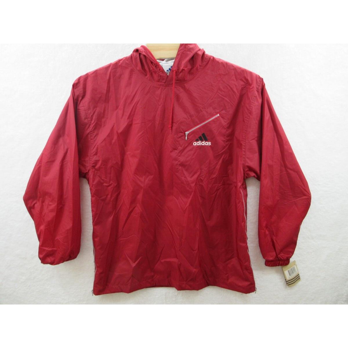 Vintage 90s Y2K Adidas Wind Trainer Lined Nylon Jacket Coat Men`s Size Large