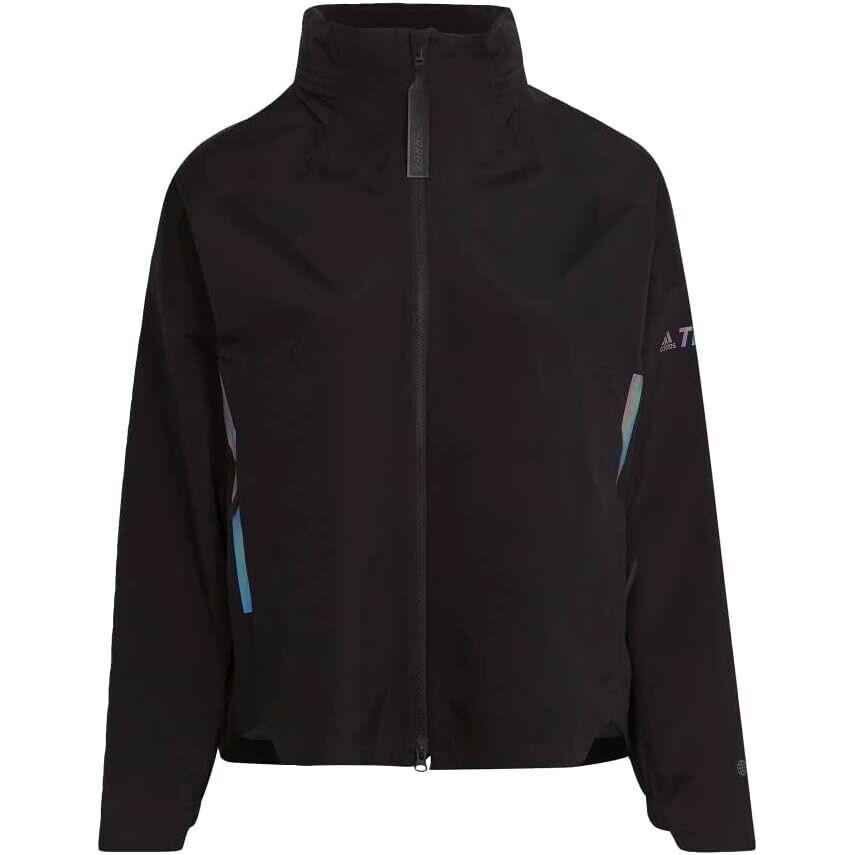 Adidas Terrex CT Myshelter Rain.rdy Black Jacket US Women`s Size 2X HF3359