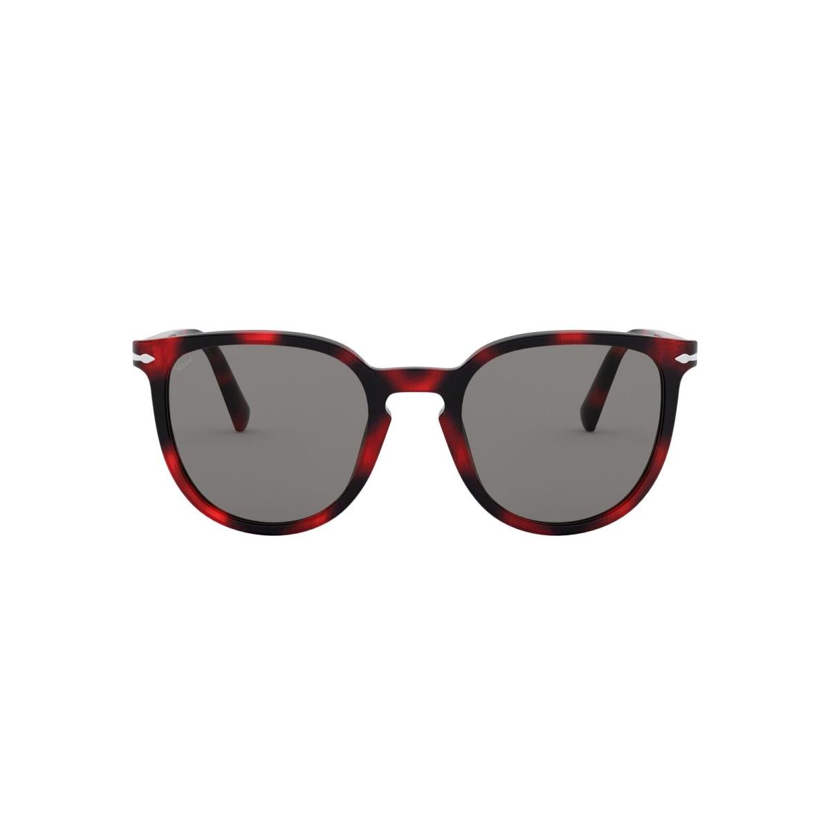 Persol PO3226S 1100R5 Red Grid Grey 51 mm Men`s Sunglasses