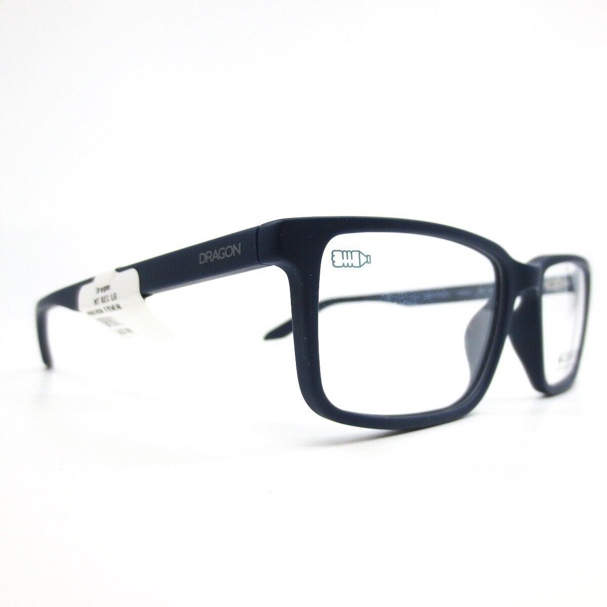 Dragon Eyeglasses Frames DR9001 410 Matte Navy Blue Rectangular 56-18-150