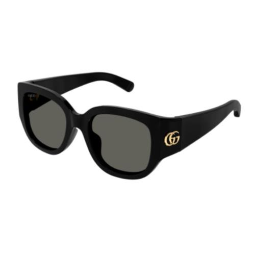 Gucci GG1599SA 001 Black/grey Cat Eye Women`s Sunglasses