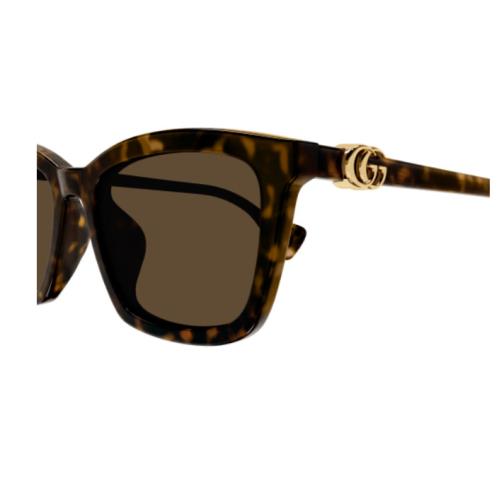 Gucci GG1596SK 003 Havana/brown Cat Eye Women`s Sunglasses