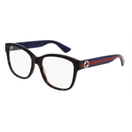 Gucci RX Eyeglasses GG0038ON-003 Havana Blue w/ Demo Lens 54mm