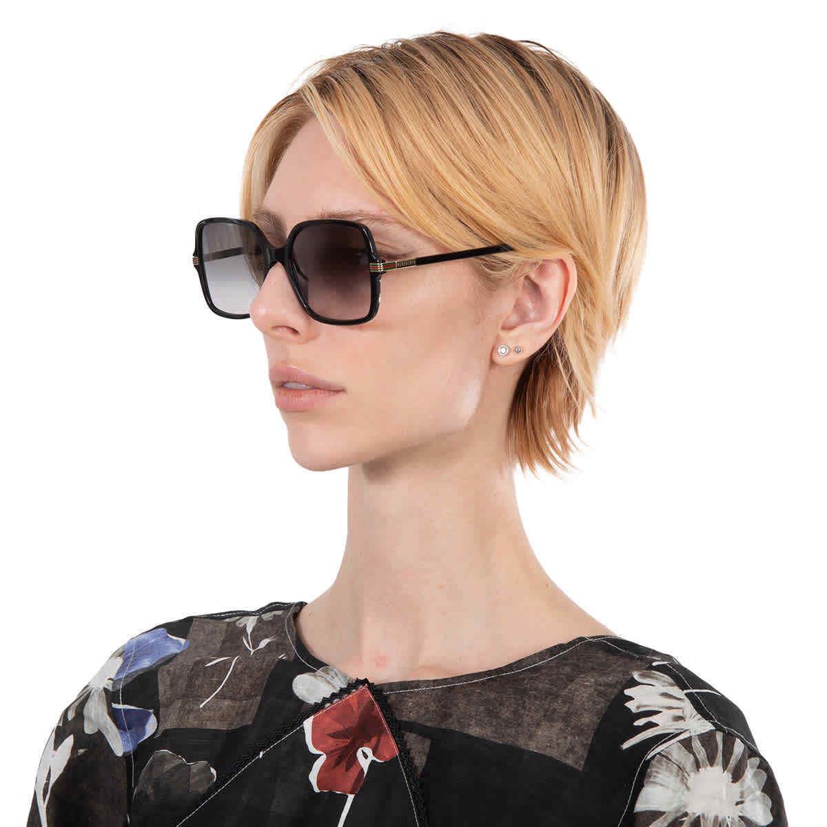 Gucci Grey Sport Ladies Sunglasses GG1449S 001 55 GG1449S 001 55