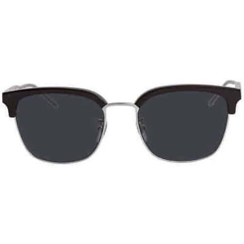 Gucci Grey Square Men`s Sunglasses GG0846SK-001 55 GG0846SK 001 55
