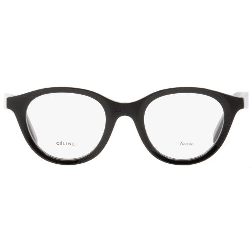 Celine Oval Eyeglasses CL41464 807 Black 46mm 41464